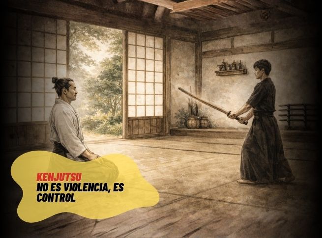 Kenjutsu no es violencia: control, filosofía y autocontrol
